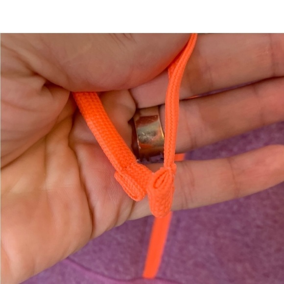 Reebok Purple Orange Pullover Quarter Zip Kangaroo Pocket Contrast Sweatshirt M - Picture 3 of 11